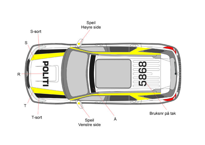 Uniformering av tak til Ford Explorer Politi